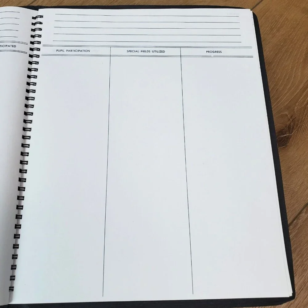 SQUIBBS LESSON PLAN BOOK Vintage Teacher School Planner Blank No 5 Maroon Daily